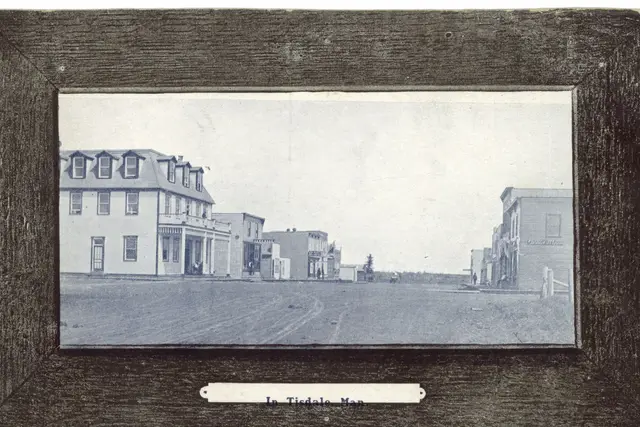 Early street scene in Tisdale